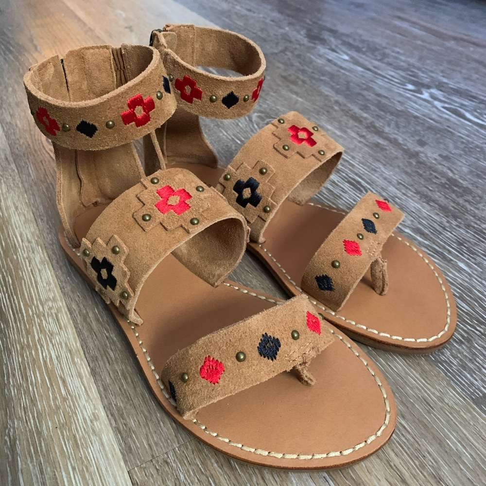 Soludos Women’s Embroidered Sandals Sz 6